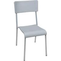 Ventura Stacking Chair, Polypropylene, 36" High, 300 lbs. Capacity, Grey Mukwa Safety Services
