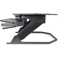 Goya Sit-Stand Corner Work Station, Desktop Unit, 20" H x 42" W x 37-4/5" D, Black Mukwa Safety Services