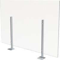 Surface Mount Sneeze Guard, 36" W x 36" H Mukwa Safety Services