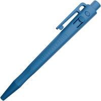 Stylo d&eacute;tectable aux rayons X et par les d&eacute;tecteurs de m&eacute;tal, Bleu, R&eacute;tractable Mukwa Safety Services