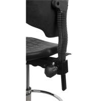 Heavy-Duty Ergonomic Stool, Stationary, Adjustable, 39” - 48”, Polyurethane Seat, Black Mukwa Safety Services
