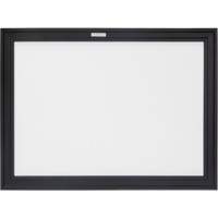 Black MDF Frame Whiteboard, Dry-Erase/Magnetic, 24" W x 18" H Mukwa Safety Services