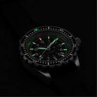 Large Diver's Automatic Watch, Digital, Battery Operated, 41 mm, Black Mukwa Safety Services