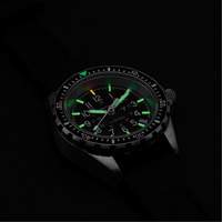 Steel Navigator with Date on Black 3-Piece Rubber Strap Kit, Digital, Battery Operated, 36 mm, Black Mukwa Safety Services