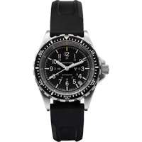 Steel Navigator with Date on Black 3-Piece Rubber Strap Kit, Digital, Battery Operated, 36 mm, Black Mukwa Safety Services