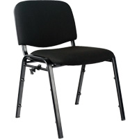 Chaises empilables, Tissu, Hauteur 32", Capacit&eacute; 250 lb, Noir Mukwa Safety Services