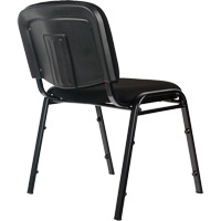 Chaises empilables, Tissu, Hauteur 32", Capacit&eacute; 250 lb, Noir Mukwa Safety Services