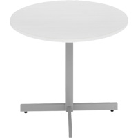 Table ronde &agrave; hauteur r&eacute;glable Newland, 36" lo x 36" la x 29" h, Dessus de 1", Stratifi&eacute;/Polypropyl&egrave;ne, Blanc Mukwa Safety Services