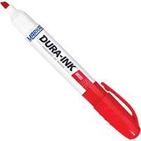Marqueur Dura-Ink no 55, Rouge, Pointe Ciseau Mukwa Safety Services