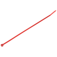 Intermediate Cable Ties, 8" Long, 40 lbs. Tensile Strength, Red Mukwa Safety Services