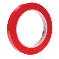 Ruban en vinyle 471, 12 mm (1/2") la x 32,9 m (108') lo, 5,3 mils, Rouge Mukwa Safety Services