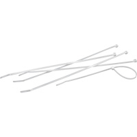 Cable Ties, 4" Long, 18 lbs. Tensile Strength, Natural Mukwa Safety Services