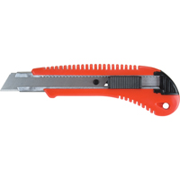 Couteau professionnel ATK300, 18 mm, Acier au carbone, Prise en Plastique Mukwa Safety Services