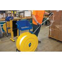 Strapping Dispenser, Polyester/Steel/Polypropylene Straps, 16"/8" Core Dia., 3"/8"/6" Roll Width Mukwa Safety Services