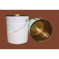 Seau avec couvercle, M&eacute;tal, 20 L Mukwa Safety Services