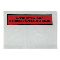 Pochette pour bordereau d'exp&eacute;dition, 7" lo x 5-1/2" la, Style Insertion par l'arri&egrave;re Mukwa Safety Services