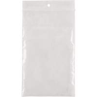 Sacs en poly, Refermable, 5" x 3", 4 mils Mukwa Safety Services