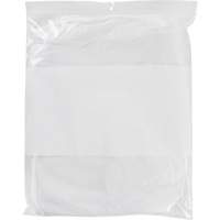 Sacs en poly avec espace inscriptible blanc, Refermable, 15" x 12", 2 mils Mukwa Safety Services