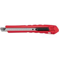 Snap-Off Knife, 9 mm, Carbide, Rubber/Polypropylene Handle Mukwa Safety Services