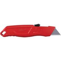 Self-Retracting Knife, 3/4", Steel, Metal Handle Mukwa Safety Services