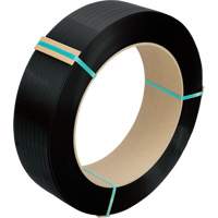 Strapping, Polyester, 1/2" W x 5800' L, Black, Manual Grade Mukwa Safety Services