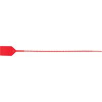 Standard-Duty Security Seal, 12", Plastic, Plastic Seal Mukwa Safety Services