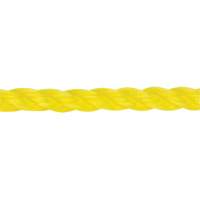 Corde jaune tress&eacute;e 3/8", Polypropyl&egrave;ne, 630' Mukwa Safety Services