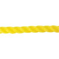 Corde jaune tress&eacute;e 5/8", Polypropyl&egrave;ne, 200' Mukwa Safety Services