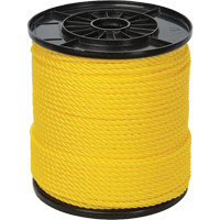 1/4" Yellow Twisted 3-Strand Rope, Polypropylene, 550' Mukwa Safety Services