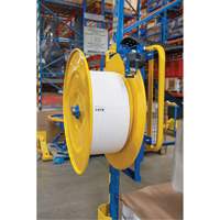 Strapping Dispenser, Polyester/Steel/Polypropylene Straps, 16"/8" Core Dia., 3"/8"/6" Roll Width Mukwa Safety Services