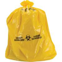Waste Bags, Bio-Hazard, 60" L x 36" W, 6 mils Mukwa Safety Services