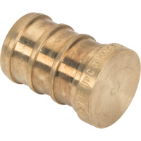 Capuchon de tuyau sans plomb, Tuyau, 1/2" dia., Laiton Mukwa Safety Services