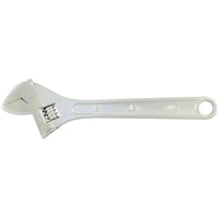 AW-12 Adjustable Wrench, 12" L, 1-1/2" Max Width, Chrome Mukwa Safety Services
