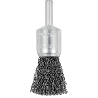 E050-12 Shaft Mounted Crimped End Brush, 1/2", 0.012" Fill, 1/4" Shank Mukwa Safety Services