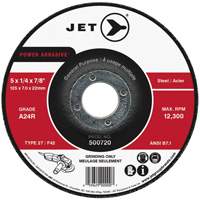 Meule POWER ABRASIVE, 4" x 1/4", Arbre 5/8", Type 27 Mukwa Safety Services