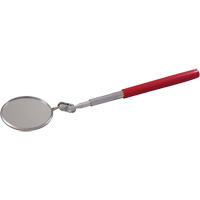 Inspection Mirror, Circular, 2-1/4" L x 2-1/4" W, Telescopic Mukwa Safety Services