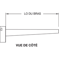 Colonne en porte-&agrave;-faux, Double, 4" la x 10' h Mukwa Safety Services