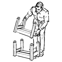 Portable Stacking Racks, 12" W x 16" D, 2500 lbs. Capacity Mukwa Safety Services
