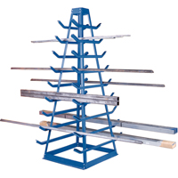 Support pour tuyaux, Horizontal, 9 Niveaux, 18" la x 40" p x 84" h, 1800 lb Cap. Mukwa Safety Services