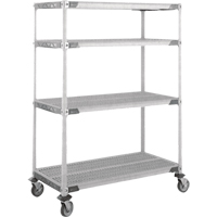 Chariot MetroMax i sur roulettes &agrave; tige, 4 tiers, 18" x 69" x 36", Capacit&eacute; 900 lb Mukwa Safety Services