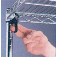 ETAGERE,4 TABL18X36X63,CHROME,800LB/TABL., Tiers 4, 36" la x 63" h x 18" p Mukwa Safety Services