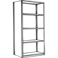 Interlok Shelving Unit, Steel, Boltless, 800 lbs. Capacity, 36" W x 100" H x 24" D Mukwa Safety Services
