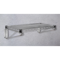 Support mural direct pour &eacute;tag&egrave;re en treillis chromat&eacute;, Simple Support, 200 lb Capacit&eacute;, 14" p Mukwa Safety Services