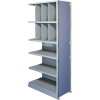 &eacute;l&eacute;ment de rayonnage Interlok, Acier, Sans boulons, Capacit&eacute; 550 lb, 48" la x 88" h x 12" p Mukwa Safety Services