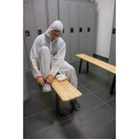 Banc pour vestiaire, Bois, 48" lo x 9-1/2" la x 16-1/2" h Mukwa Safety Services