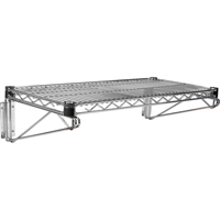 Ensemble d'&eacute;tag&egrave;re murale en treillis, Simple Support, 200 lb Capacit&eacute;, 14" p Mukwa Safety Services