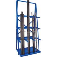 R&acirc;telier de rangement pour barre, Vertical, 3 Niveaux, 36" la x 24" p x 84" h, 3000 lb Cap. Mukwa Safety Services