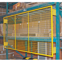 Grilles de protection arri&egrave;re pour palettier, 132" la x 48" h, Ferrures de 6" Mukwa Safety Services