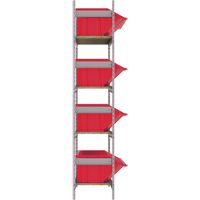 &eacute;tag&egrave;res larges avec bacs g&eacute;ants en plastique, Acier, Sans boulons, Capacit&eacute; 800 lb, 66" la x 72" h x 18" p Mukwa Safety Services