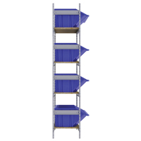 &eacute;tag&egrave;res larges avec bacs g&eacute;ants en plastique, Acier, Sans boulons, Capacit&eacute; 800 lb, 66" la x 72" h x 18" p Mukwa Safety Services
